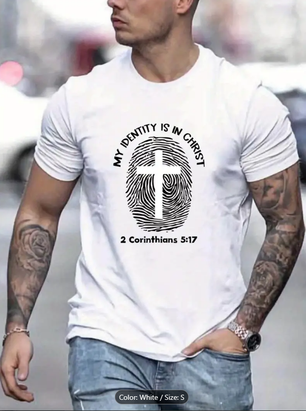 Men's Tshirt - 2 Corinthians 5:17