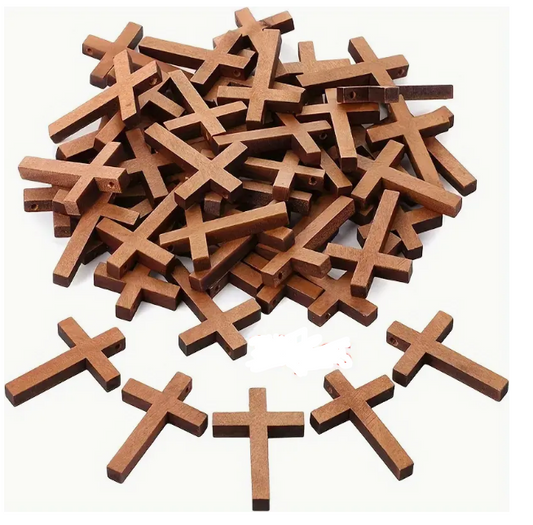 Mini Wooden crosses DIY in quantity